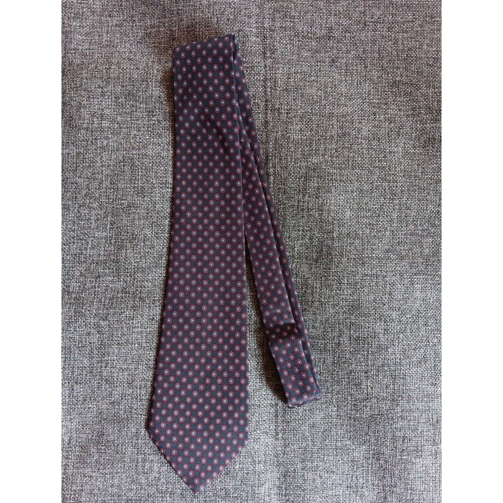 Tie 70s 80s 90s Y2K New Vintage Stock Grandeur Black Red 3.5 Wide 57 Long